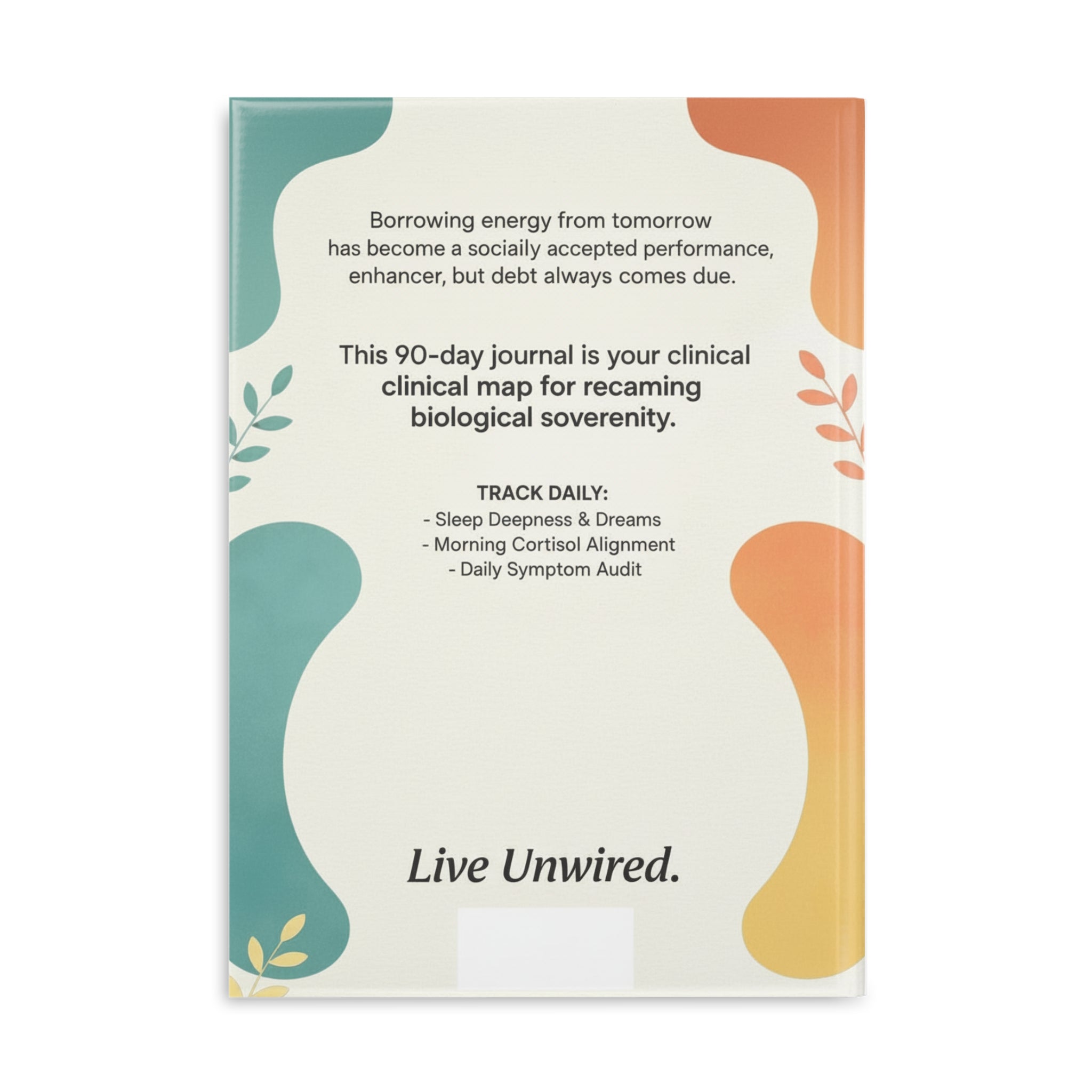 Personalized 90-Day Adrenal Recovery Journal | Caffeine Sobriety Habit Tracker Notebook