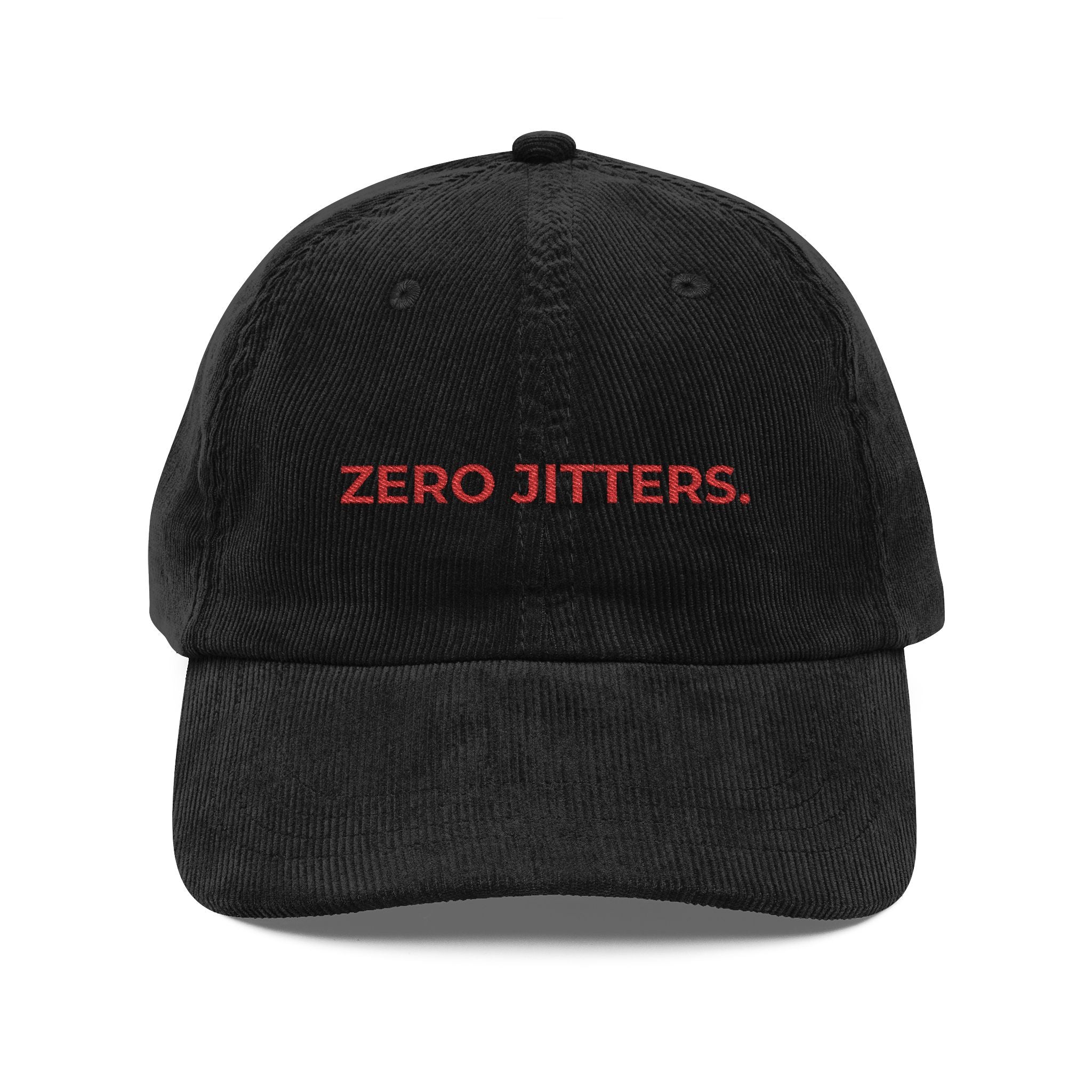 Zero Jitters Embroidered Hat | Caffeine Detox Dad Cap for Decaf Lifestyle & Burnout Recovery